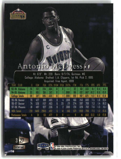 Antonio McDyess 1998-99 Flair Showcase #27