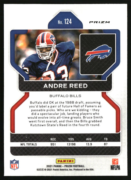 Andre Reed 2021 Panini Prizm Black and White Checker #124