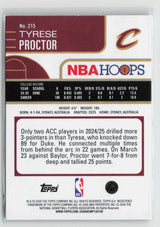Tyrese Proctor 2025-26 Hoops #215