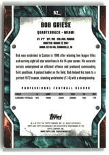 Bob Griese 2024 Topps Resurgence Green Surge #57 #/175