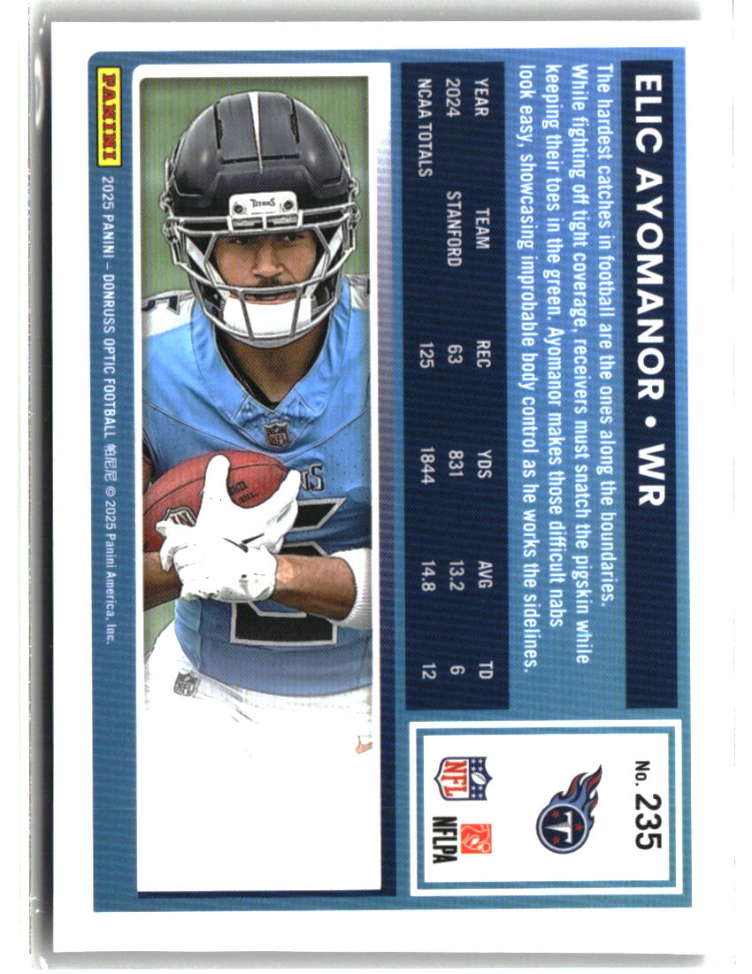 Elic Ayomanor 2025 Donruss Optic #235