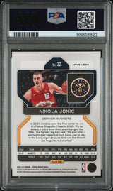 Nikola Jokic 2021 Panini Prizm Factory Set #32 PSA 10
