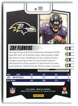 Zay Flowers 2023 Panini Absolute Retail #111