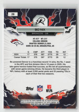 Bo Nix 2025 Topps Resurgence Green Surge Refractor #28