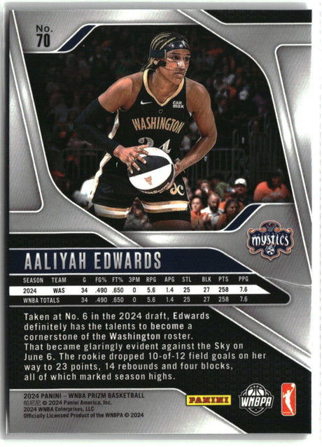 Aaliyah Edwards 2024 Panini Prizm WNBA #70