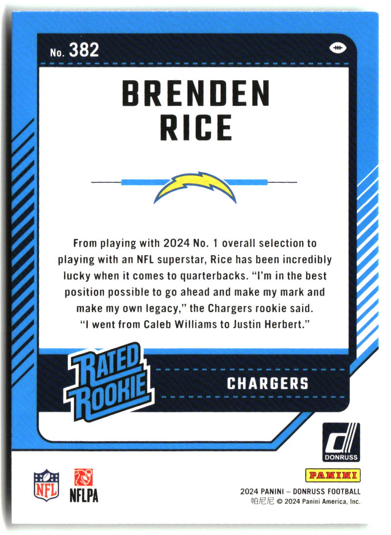 Brenden Rice 2024 Donruss #382