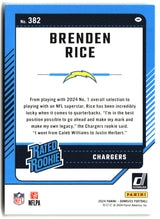 Brenden Rice 2024 Donruss #382