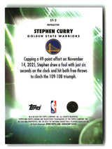 Stephen Curry 2025-26 Topps Chrome Update Stratospheric Stars Refractor #ST-2