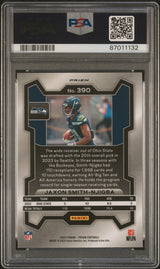 Jaxon Smith-Njigba 2023 Panini Prizm Neon Green Pulsar #390 PSA 10