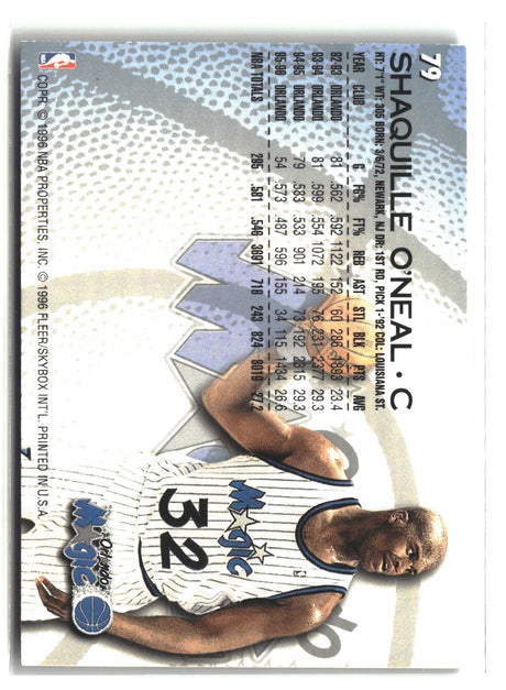 Shaquille O'Neal 1996-97 Fleer #79