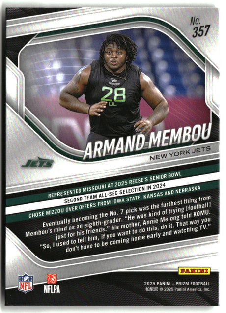 Armand Membou 2025 Panini Prizm #357