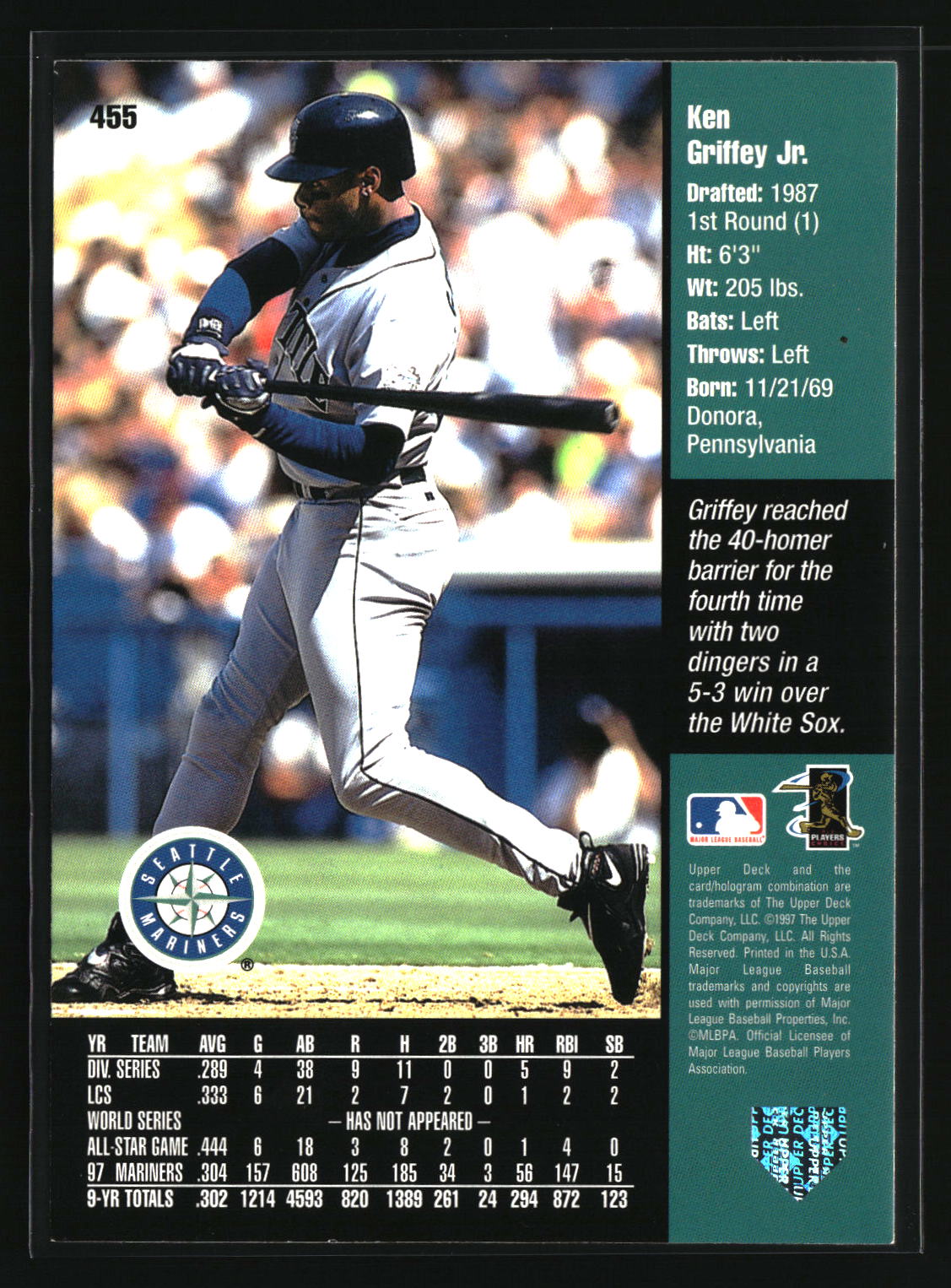 Ken Griffey Jr. 1998 Upper Deck #455