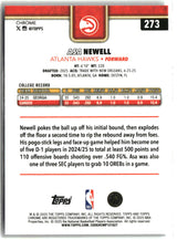 Asa Newell 2025-26 Topps Chrome #273
