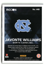 Javonte Williams 2021 Panini Chronicles Draft Picks Red #148 #/149