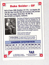 Duke Snider 1994 Nabisco All-Star Legends Autographs #NNO