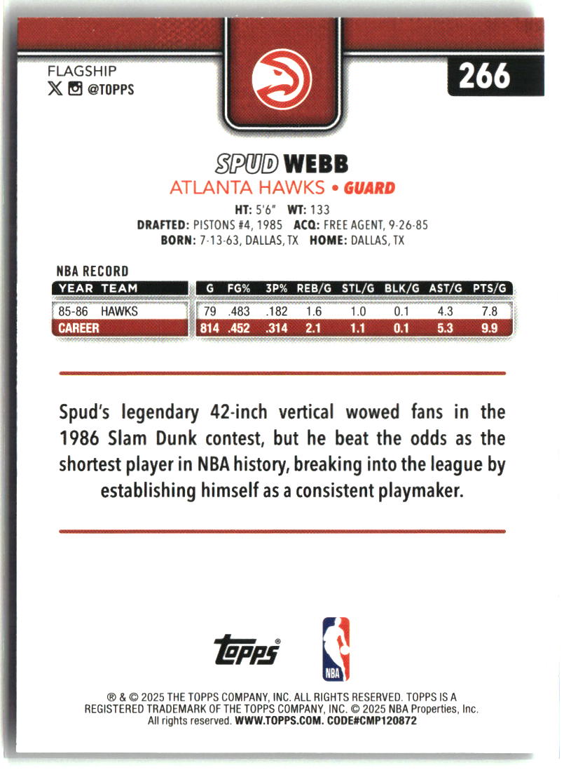 Spud Webb 2025-26 Topps #266