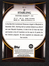 JJ Starling 2022-23 Bowman University Chrome Bowman Invicta #BI-11