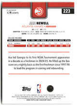 Asa Newell 2025-26 Topps #223