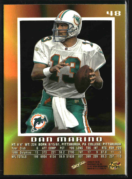 Dan Marino 1997 SkyBox E-X2000 #48