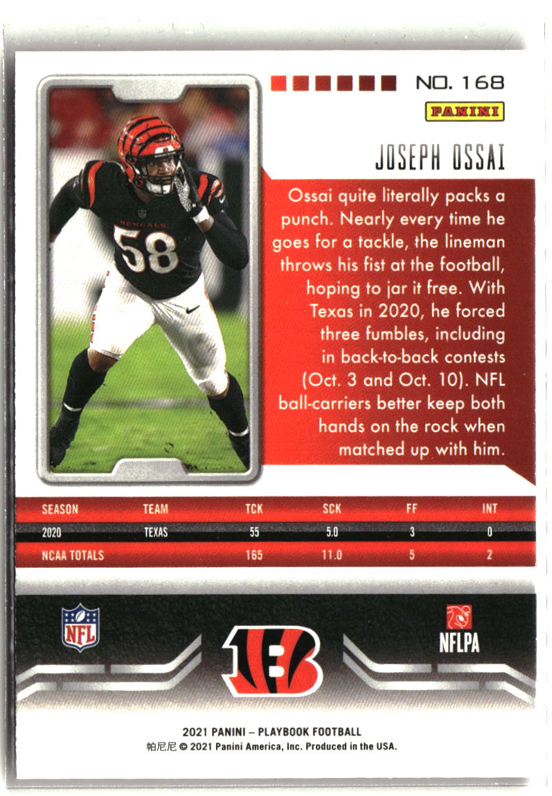 Joseph Ossai 2021 Panini Playbook Mosaic #168