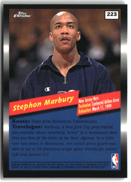 Stephon Marbury 1998-99 Topps Chrome #223