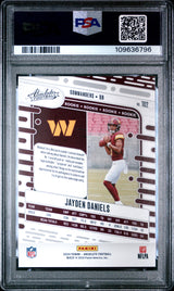 Jayden Daniels 2024 Panini Absolute Blue #102 PSA 10