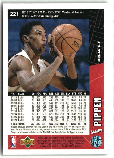 Scottie Pippen 1996-97 Collector's Choice #221