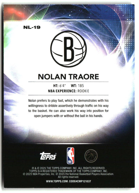 Nolan Traore 2025-26 Topps No Limit #NL-19