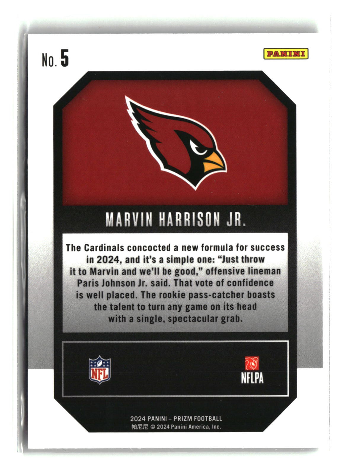 Marvin Harrison Jr. 2024 Panini Prizm Emergent #5