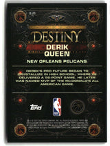 Derik Queen 2025-26 Topps Chrome Destiny Gold Refractor #D-25 #/50