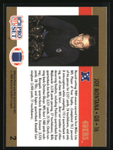 Joe Montana 1990 Pro Set #2a