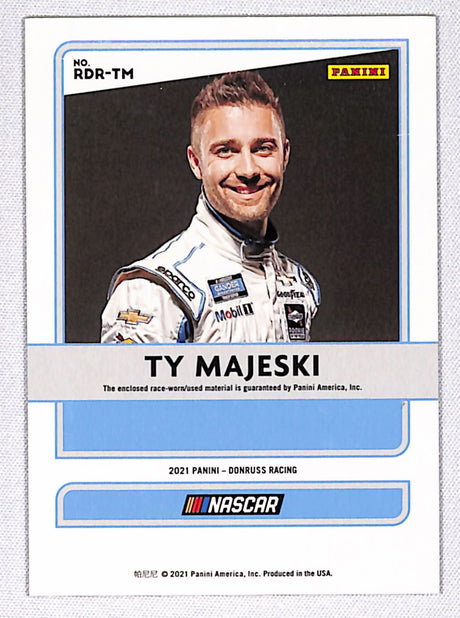Ty Majeski 2021 Donruss Race Day Relics #RDR-TM