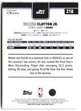 Walter Clayton Jr. 2025-26 Topps #218