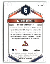 JJ Wetherholt 2026 Bowman Bowman Scouts' Top 100 #BTP-5