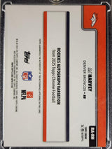 RJ Harvey 2025 Topps Chrome Rookie Autographs Orange Geometric Refractor #RA-RH