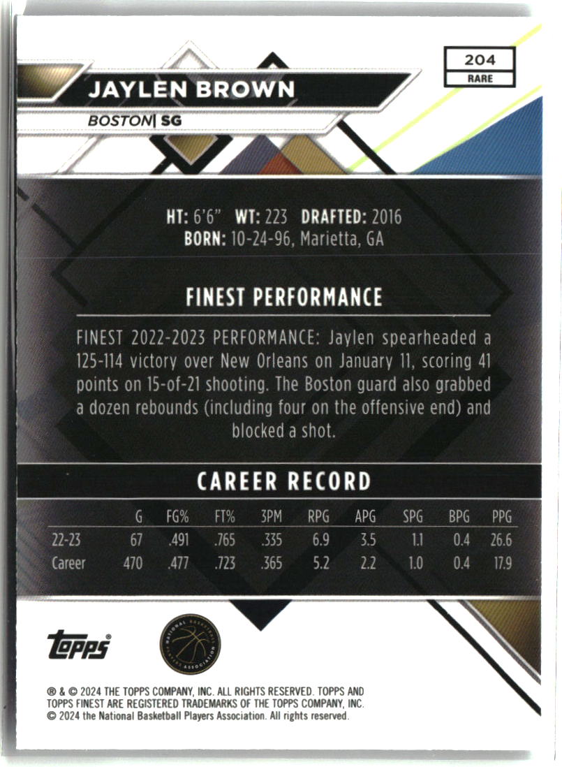 Jaylen Brown 2023-24 Finest #204