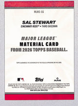 Sal Stewart 2026 Topps Major League Materials Relics (Series Two) #MLM2-SS