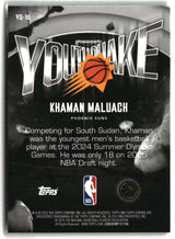 Khaman Maluach 2025-26 Topps Chrome Youthquake #YQ-10
