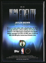 Jaylen Brown 2025-26 Topps Signature Class High Fidelity #HF-23