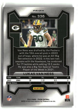 Lukas Van Ness 2023 Panini Prizm Purple Pulsar #336