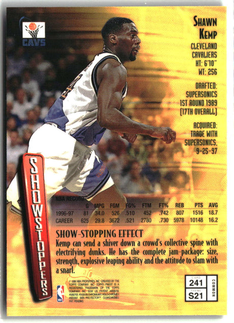 Shawn Kemp 1997-98 Finest #241