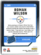 Roman Wilson 2024 Donruss Optic Blue Hyper #285