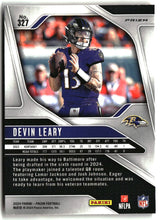 Devin Leary 2024 Panini Prizm Lazer #327