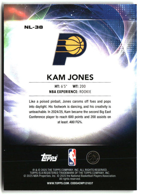 Kam Jones 2025-26 Topps No Limit #NL-38