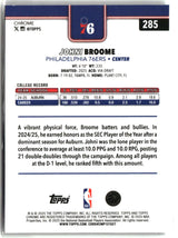 Johni Broome 2025-26 Topps Chrome #285