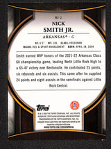 Nick Smith Jr. 2022-23 Bowman University Chrome Bowman Invicta #BI-2