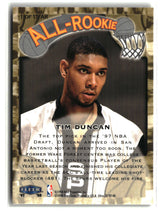 Tim Duncan 1997-98 Ultra All-Rookie #1 AR