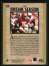 Joe Montana 1995 Upper Deck Joe Montana Trilogy #MT11