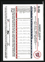 Robert Garcia 2024 Topps Chrome Rookie Autographs Green Refractor #RA-RGA #/99