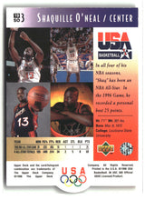 Shaquille O'Neal 1996 Upper Deck USA #19